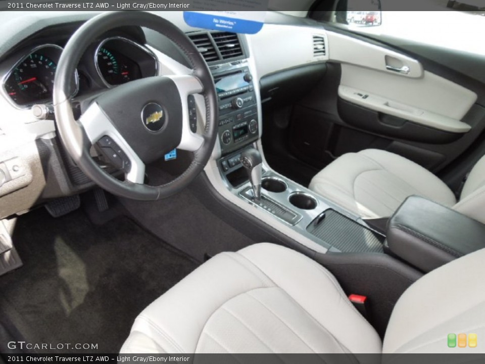 Light Gray/Ebony Interior Prime Interior for the 2011 Chevrolet Traverse LTZ AWD #62246138