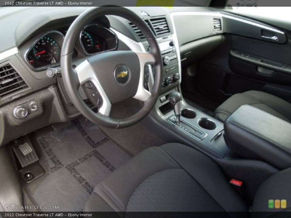 Ebony 2012 Chevrolet Traverse Interiors