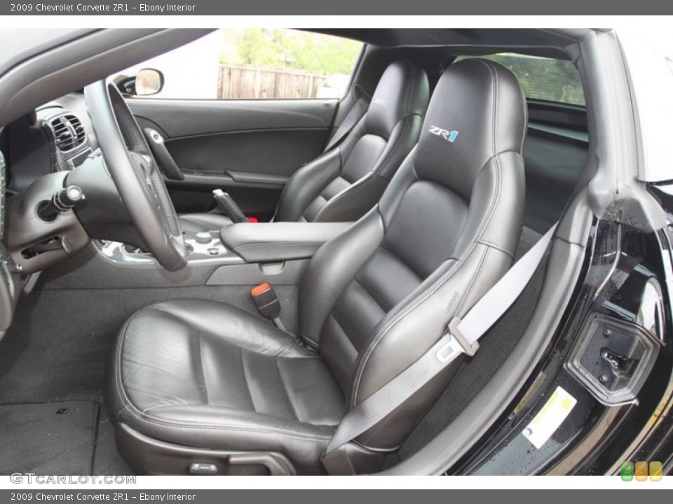 Ebony Interior Photo for the 2009 Chevrolet Corvette ZR1 #62246807