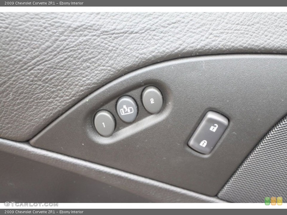 Ebony Interior Controls for the 2009 Chevrolet Corvette ZR1 #62246971