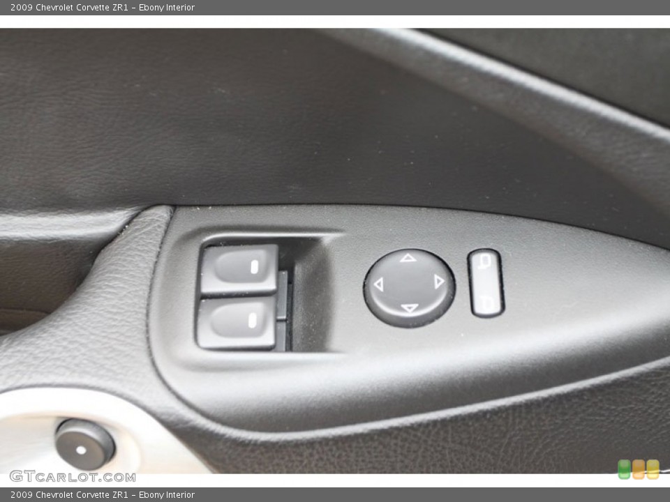 Ebony Interior Controls for the 2009 Chevrolet Corvette ZR1 #62246986