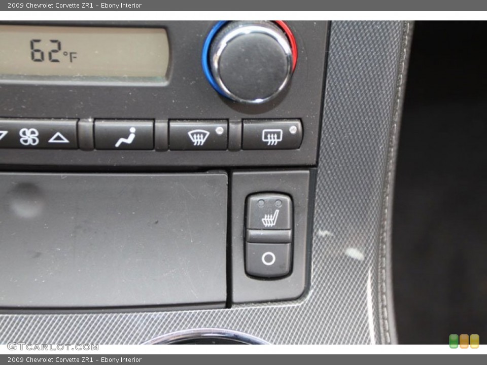 Ebony Interior Controls for the 2009 Chevrolet Corvette ZR1 #62247019