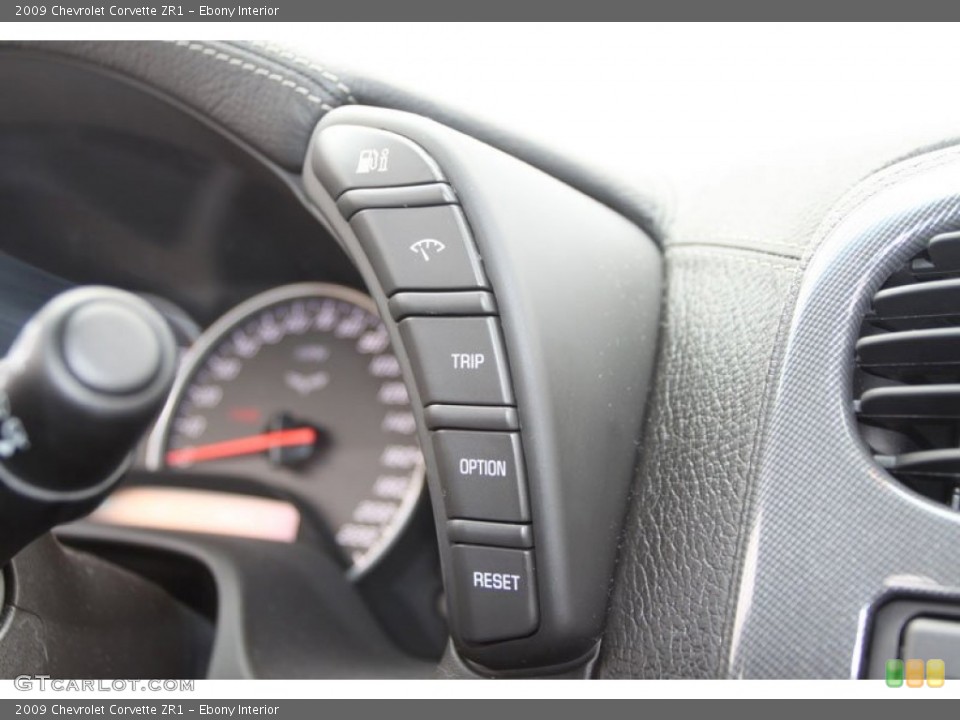 Ebony Interior Controls for the 2009 Chevrolet Corvette ZR1 #62247096