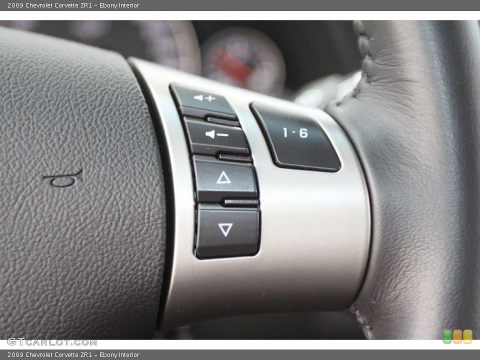 Ebony Interior Controls for the 2009 Chevrolet Corvette ZR1 #62247113