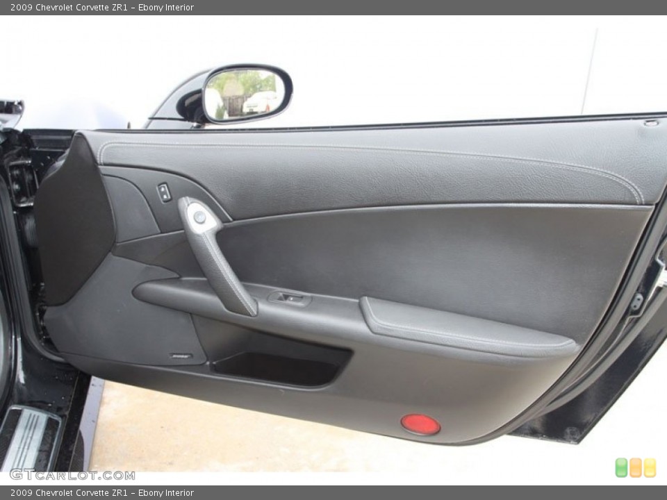 Ebony Interior Door Panel for the 2009 Chevrolet Corvette ZR1 #62247157