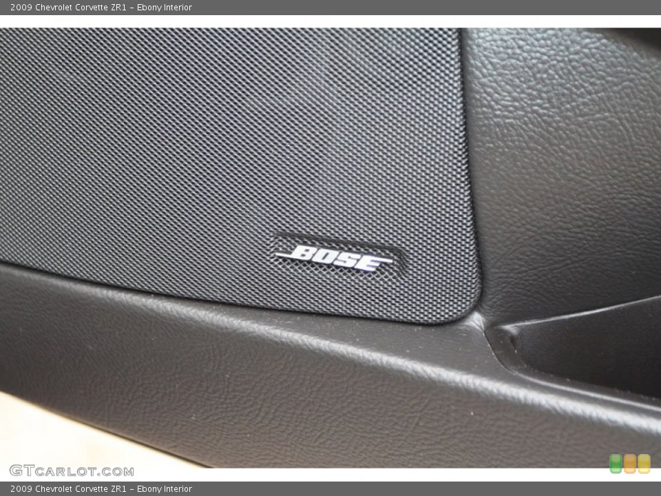 Ebony Interior Audio System for the 2009 Chevrolet Corvette ZR1 #62247163
