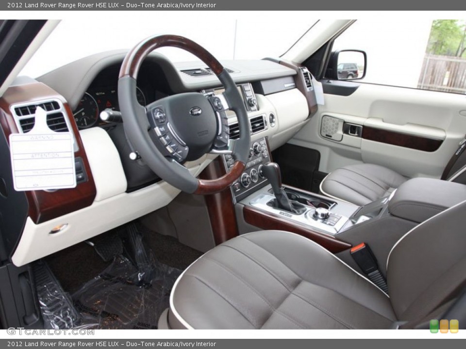 Duo-Tone Arabica/Ivory Interior Prime Interior for the 2012 Land Rover Range Rover HSE LUX #62247748