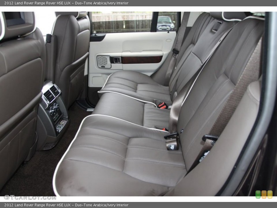 Duo-Tone Arabica/Ivory Interior Rear Seat for the 2012 Land Rover Range Rover HSE LUX #62247768