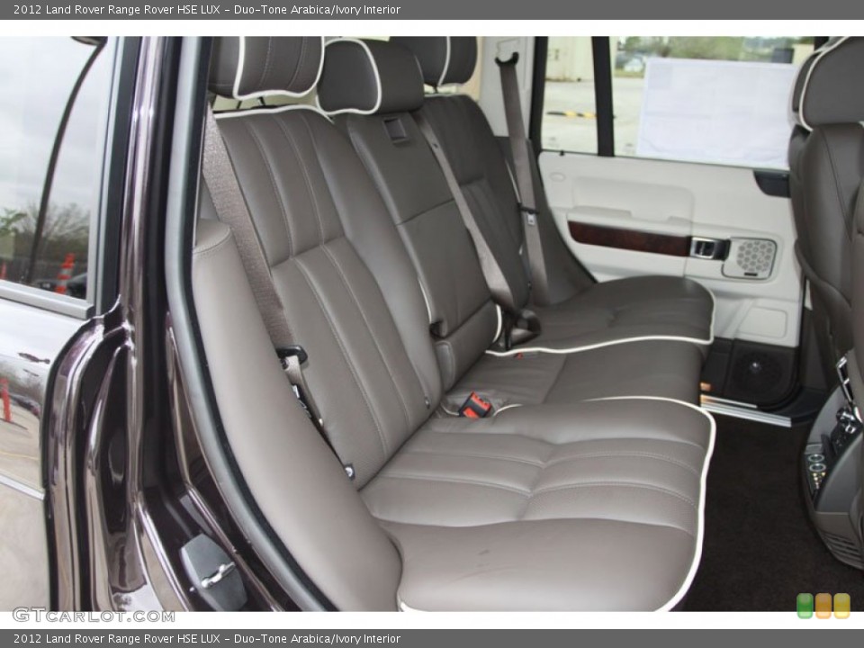Duo-Tone Arabica/Ivory Interior Rear Seat for the 2012 Land Rover Range Rover HSE LUX #62247907