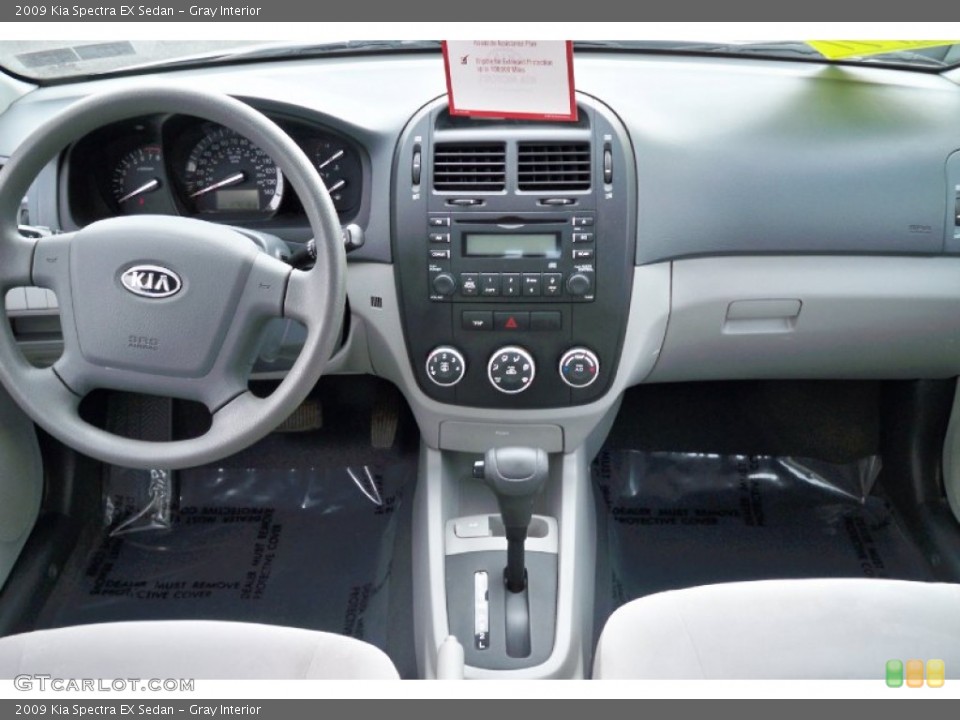 Gray Interior Dashboard for the 2009 Kia Spectra EX Sedan #62249341