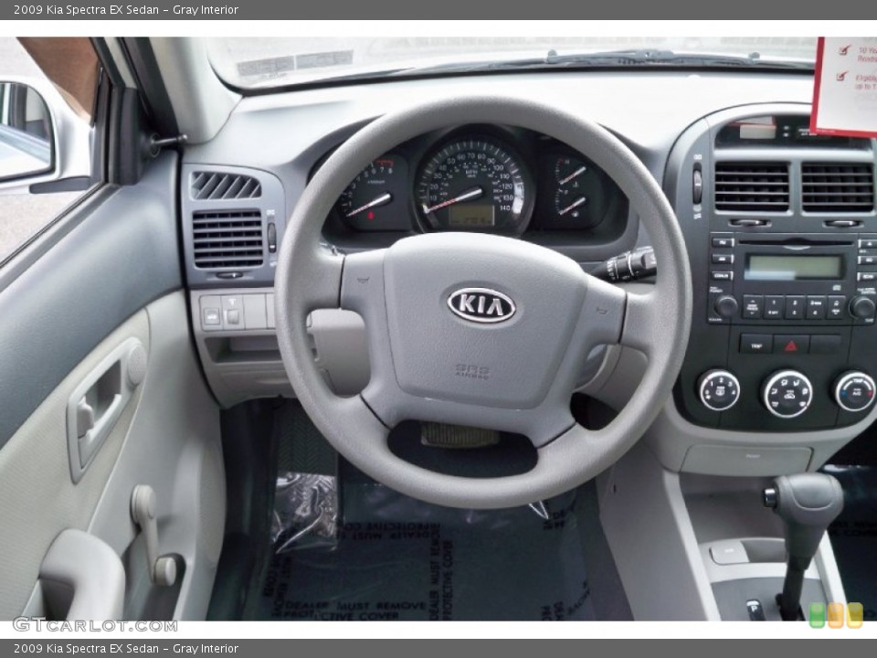 Gray Interior Dashboard for the 2009 Kia Spectra EX Sedan #62249353