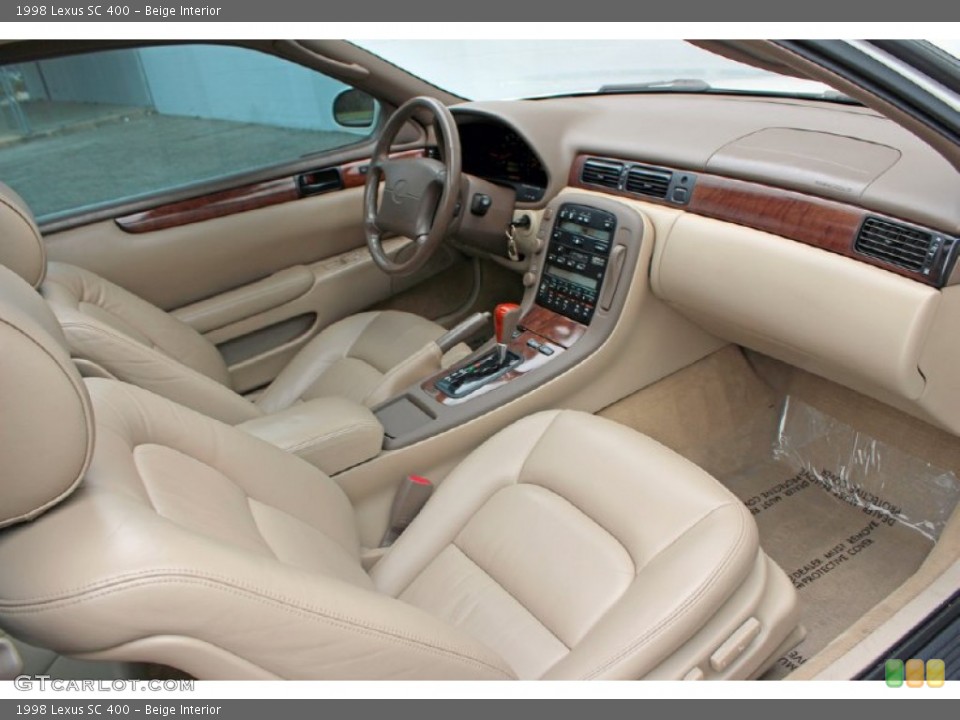 Beige 1998 Lexus SC Interiors