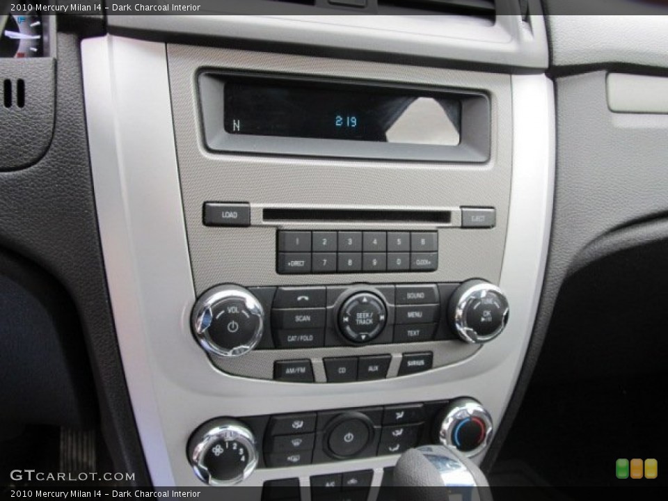 Dark Charcoal Interior Controls for the 2010 Mercury Milan I4 #62251963