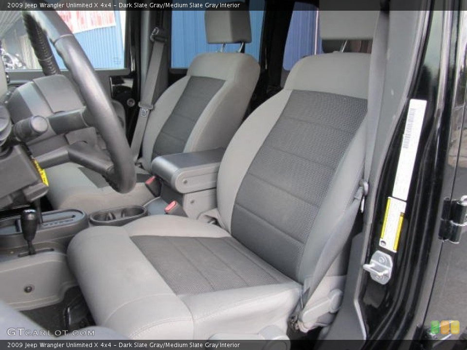 Dark Slate Gray/Medium Slate Gray Interior Photo for the 2009 Jeep Wrangler Unlimited X 4x4 #62252635