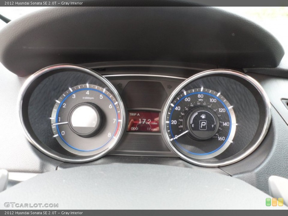 Gray Interior Gauges for the 2012 Hyundai Sonata SE 2.0T #62252827