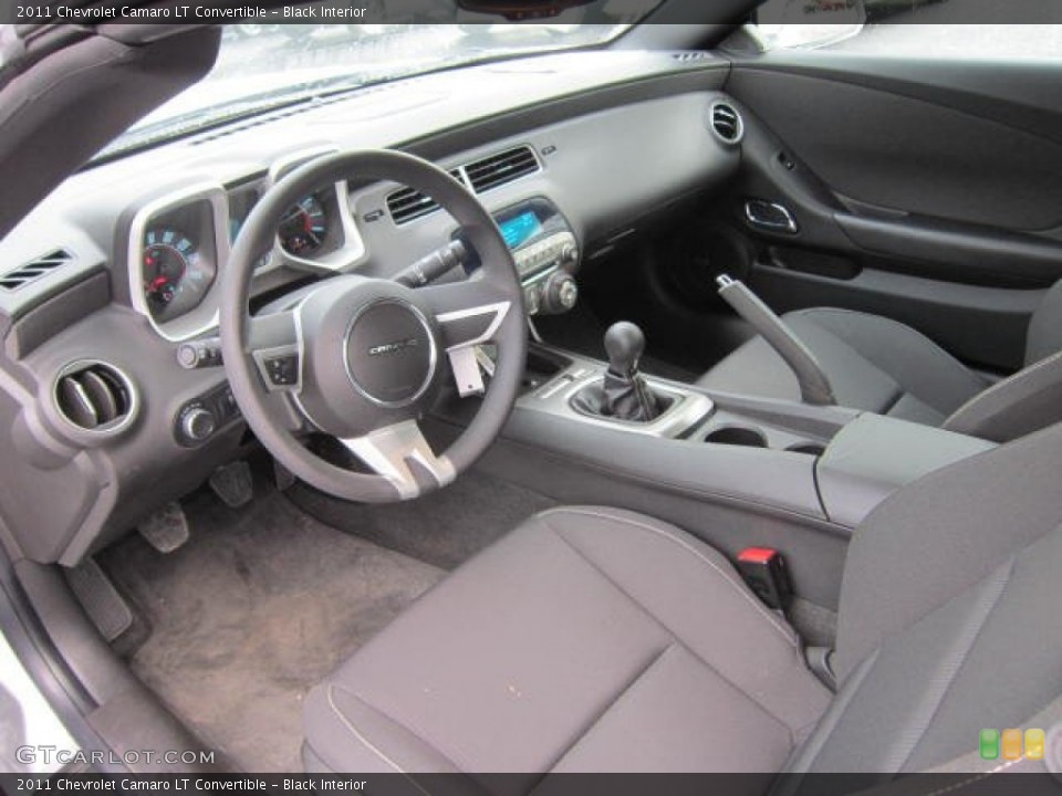 Black Interior Prime Interior for the 2011 Chevrolet Camaro LT Convertible #62253346