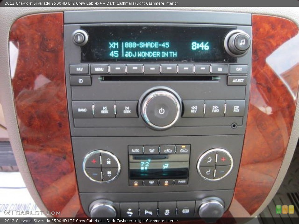 Dark Cashmere/Light Cashmere Interior Controls for the 2012 Chevrolet Silverado 2500HD LTZ Crew Cab 4x4 #62255089