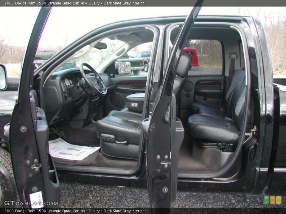 Dark Slate Gray Interior Photo for the 2003 Dodge Ram 3500 Laramie Quad Cab 4x4 Dually #62256781