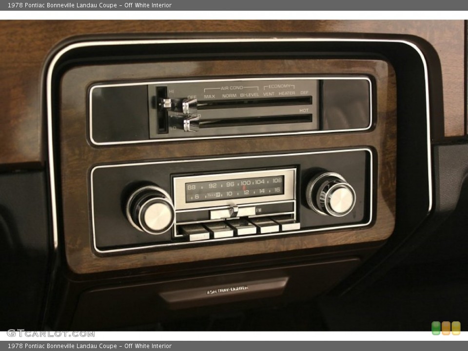 Off White Interior Audio System for the 1978 Pontiac Bonneville Landau Coupe #62256868