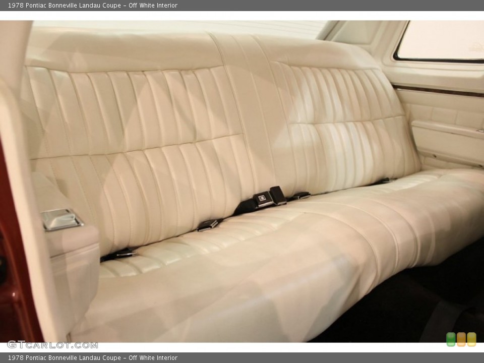Off White Interior Rear Seat for the 1978 Pontiac Bonneville Landau Coupe #62256955