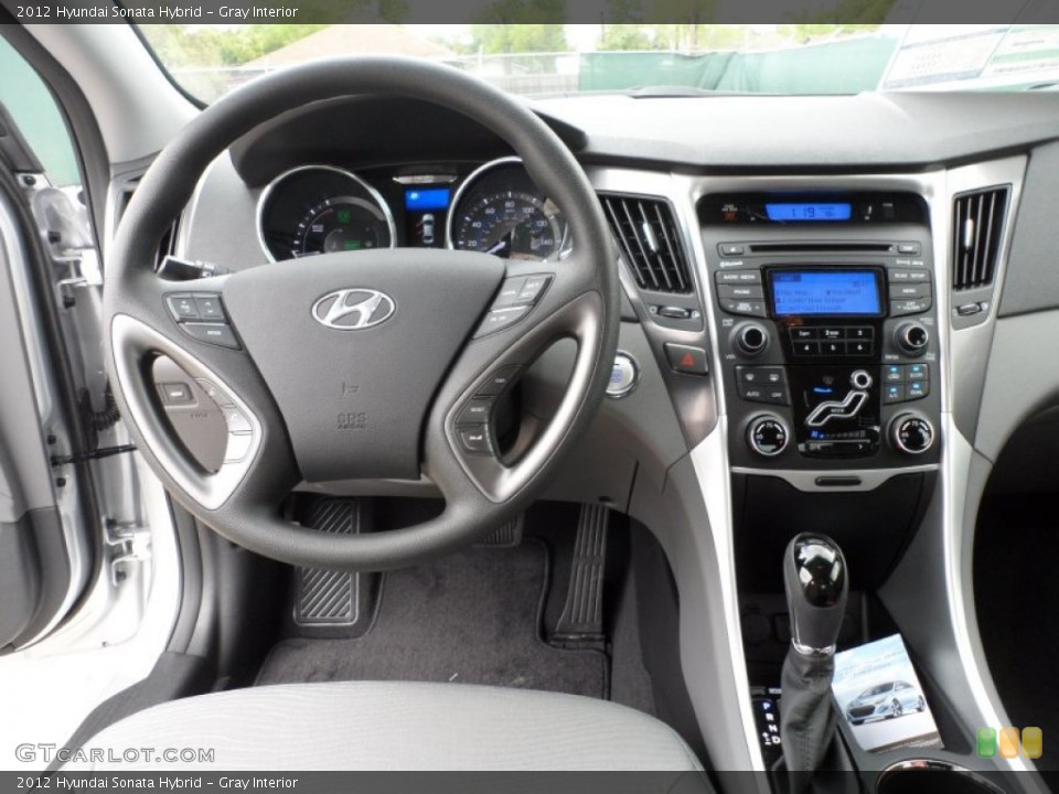 Gray Interior Dashboard for the 2012 Hyundai Sonata Hybrid #62257237