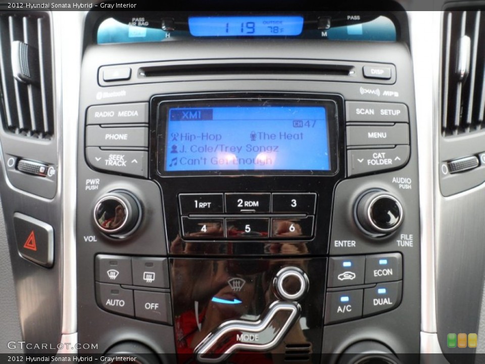 Gray Interior Audio System for the 2012 Hyundai Sonata Hybrid #62257258