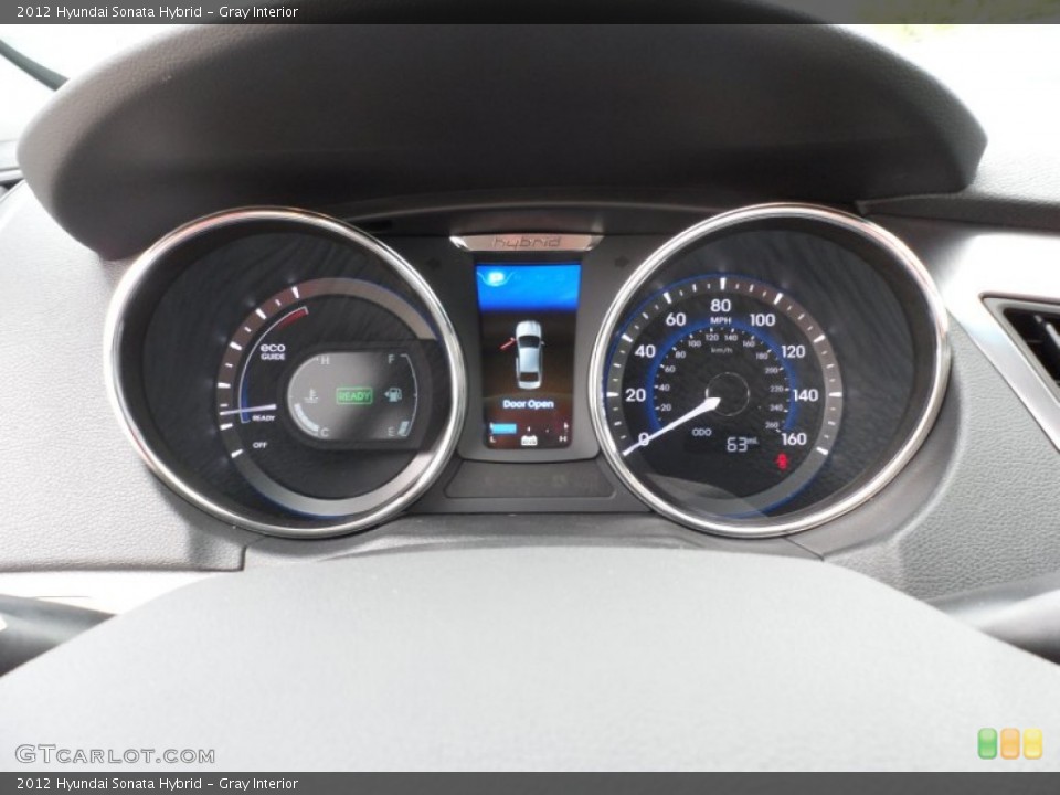 Gray Interior Gauges for the 2012 Hyundai Sonata Hybrid #62257300