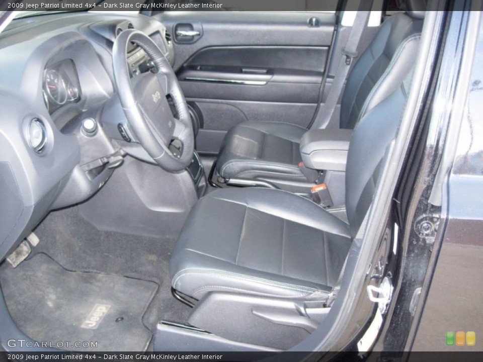 Dark Slate Gray McKinley Leather Interior Photo for the 2009 Jeep Patriot Limited 4x4 #62257351