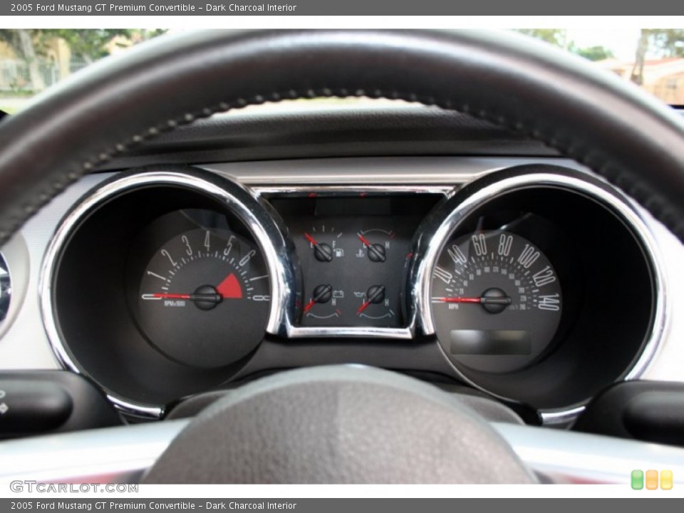 Dark Charcoal Interior Gauges for the 2005 Ford Mustang GT Premium Convertible #62258183