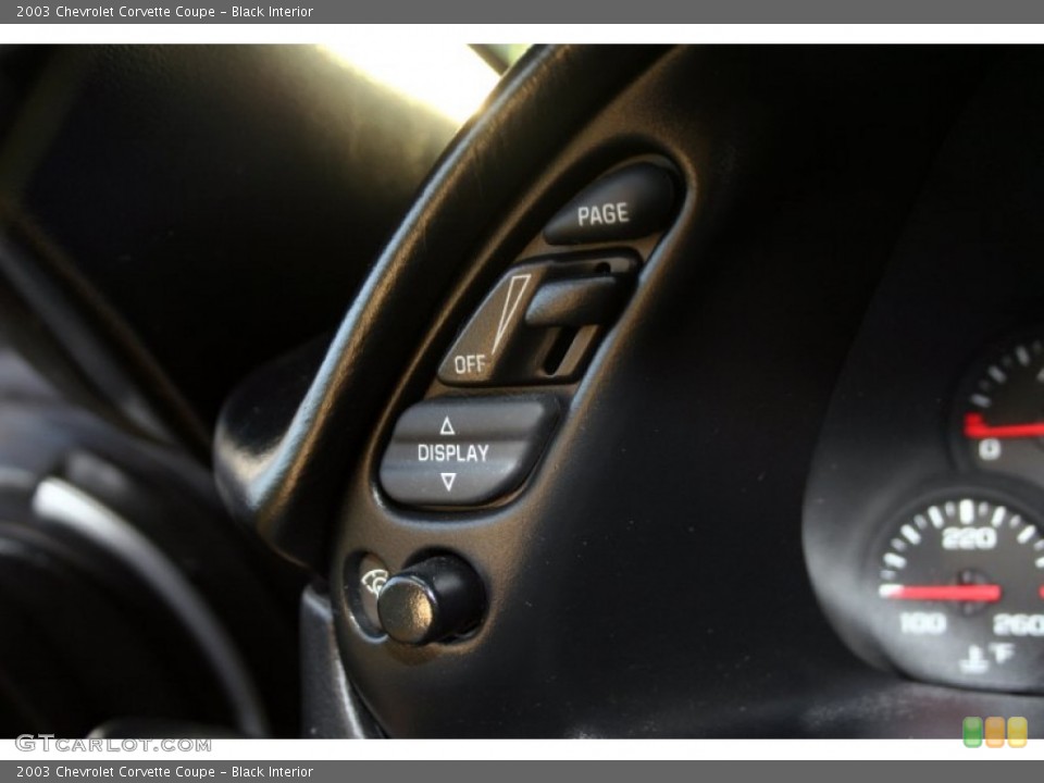 Black Interior Controls for the 2003 Chevrolet Corvette Coupe #62258911