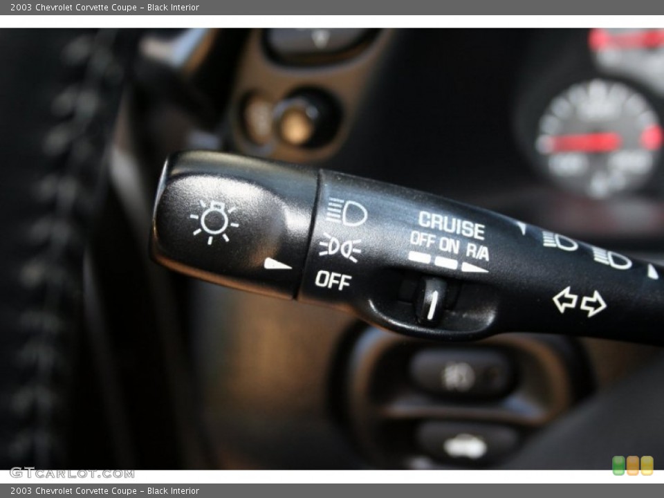 Black Interior Controls for the 2003 Chevrolet Corvette Coupe #62258926