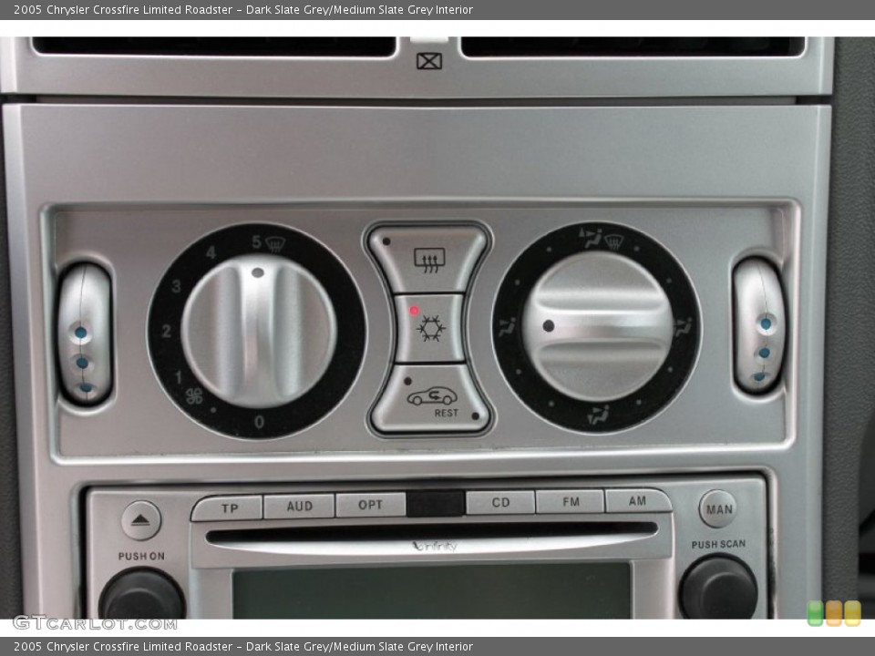 Dark Slate Grey/Medium Slate Grey Interior Controls for the 2005 Chrysler Crossfire Limited Roadster #62259076