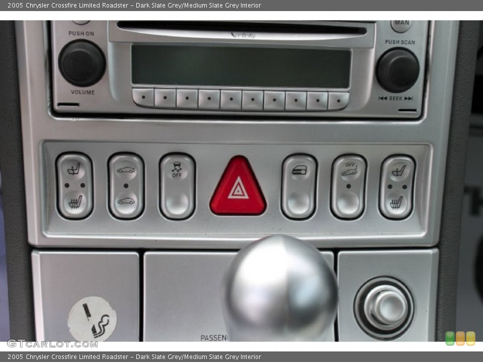 Dark Slate Grey/Medium Slate Grey Interior Controls for the 2005 Chrysler Crossfire Limited Roadster #62259096