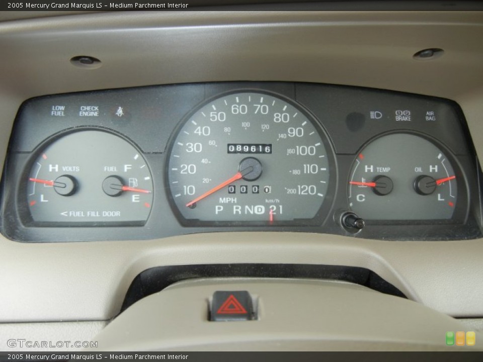 Medium Parchment Interior Gauges for the 2005 Mercury Grand Marquis LS #62262094