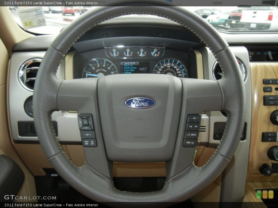 Pale Adobe Interior Steering Wheel for the 2011 Ford F150 Lariat SuperCrew #62263456