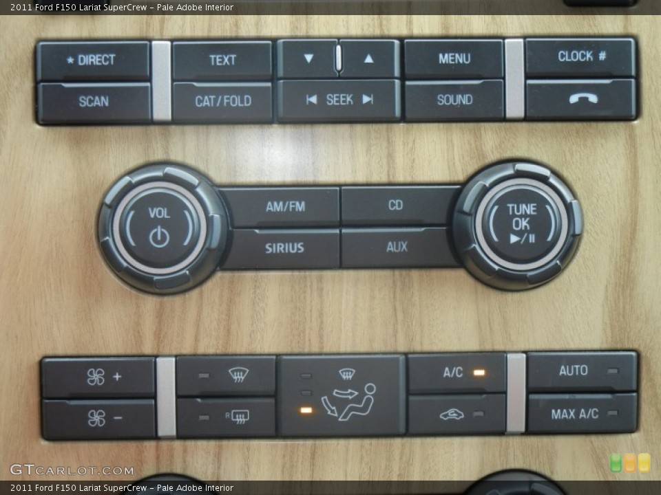 Pale Adobe Interior Controls for the 2011 Ford F150 Lariat SuperCrew #62263516