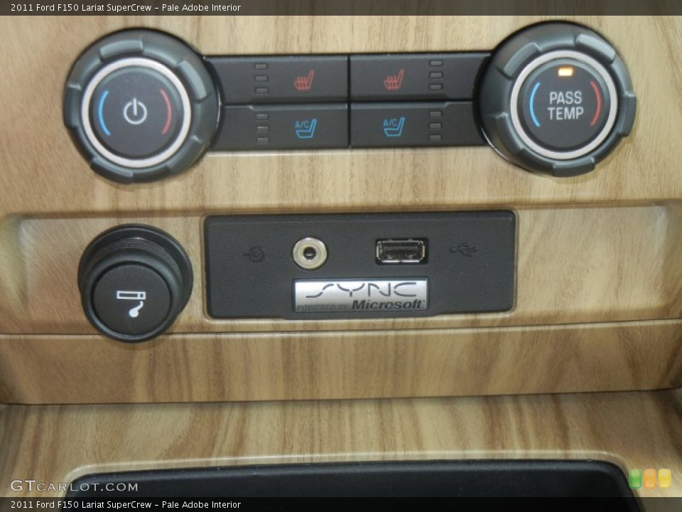 Pale Adobe Interior Controls for the 2011 Ford F150 Lariat SuperCrew #62263525