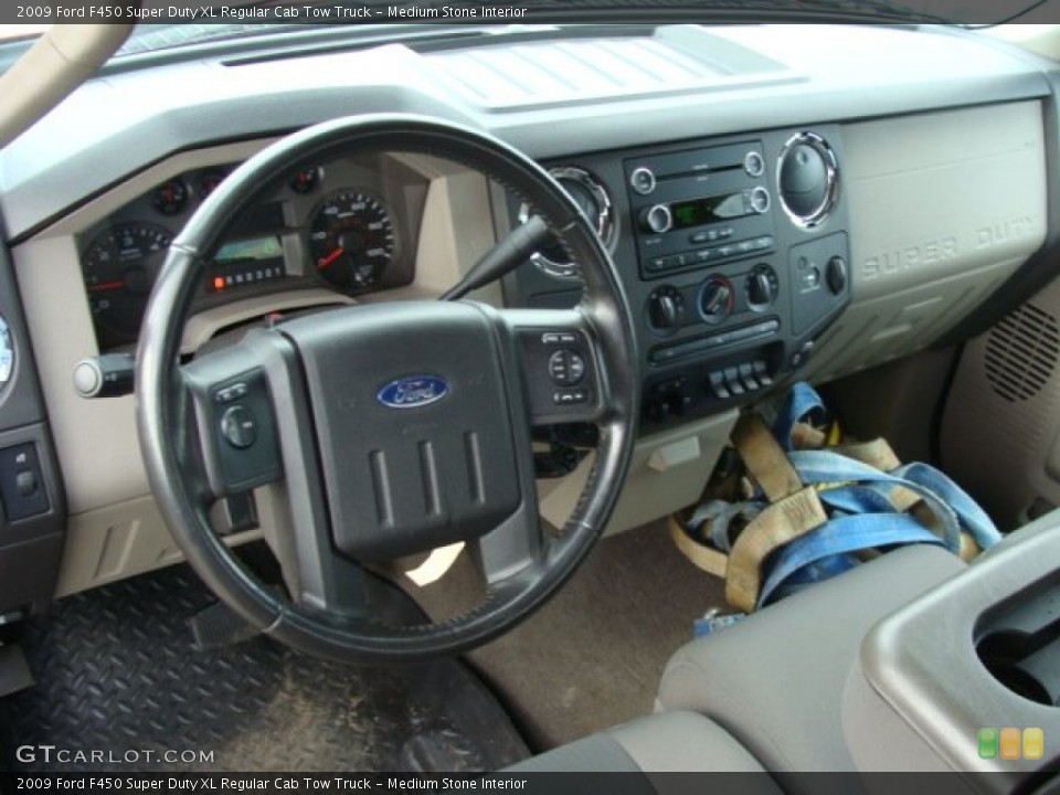 Medium Stone Interior Dashboard for the 2009 Ford F450 Super Duty XL Regular Cab Tow Truck #62264037