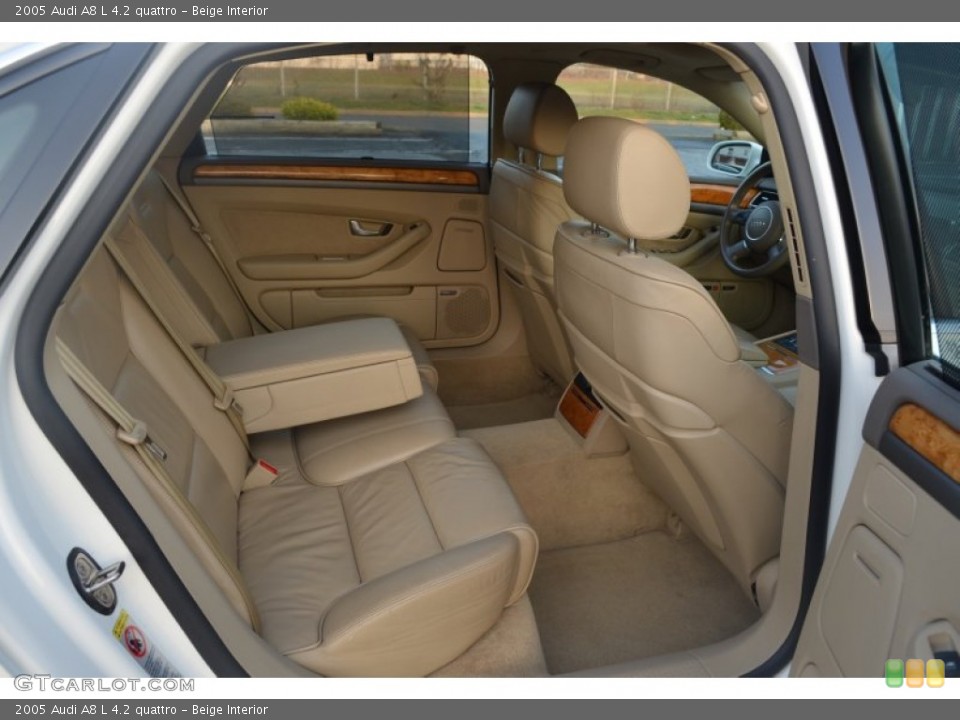 Beige Interior Rear Seat for the 2005 Audi A8 L 4.2 quattro #62264176