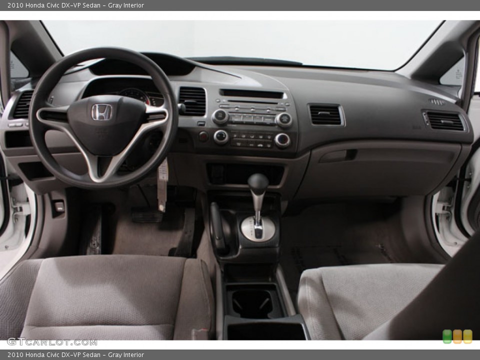 Gray Interior Dashboard for the 2010 Honda Civic DX-VP Sedan #62267059