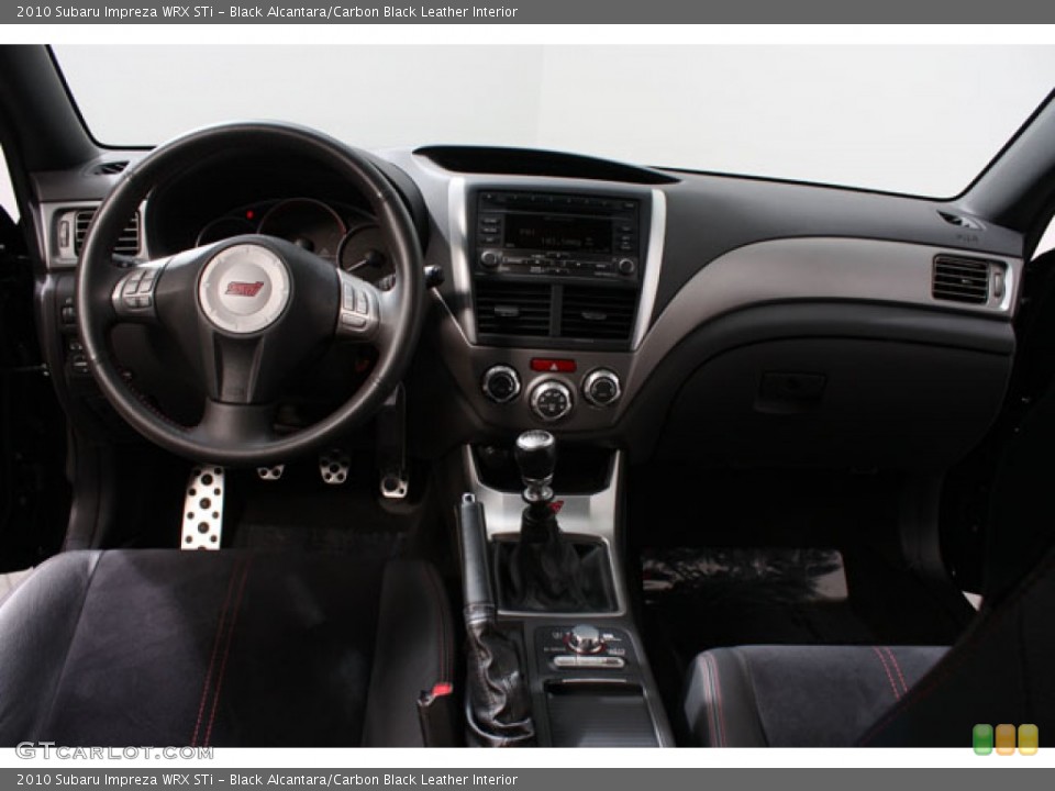 Black Alcantara/Carbon Black Leather Interior Dashboard for the 2010 Subaru Impreza WRX STi #62267284