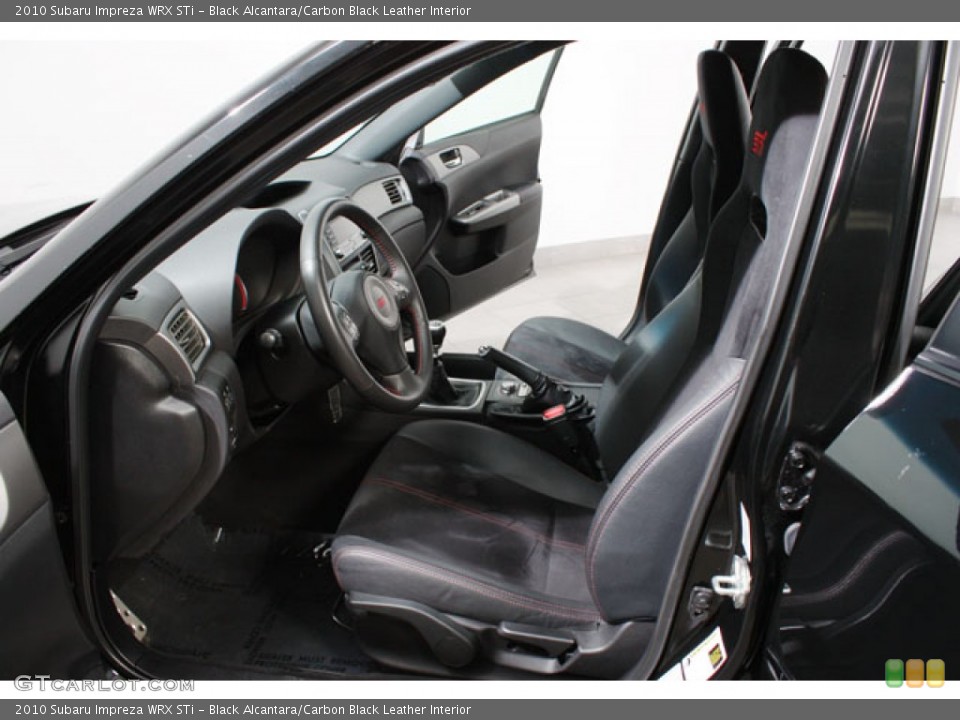 Black Alcantara/Carbon Black Leather Interior Photo for the 2010 Subaru Impreza WRX STi #62267395