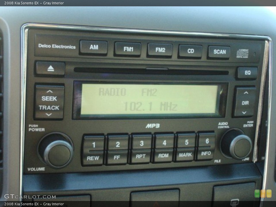Gray Interior Audio System for the 2008 Kia Sorento EX #62269468