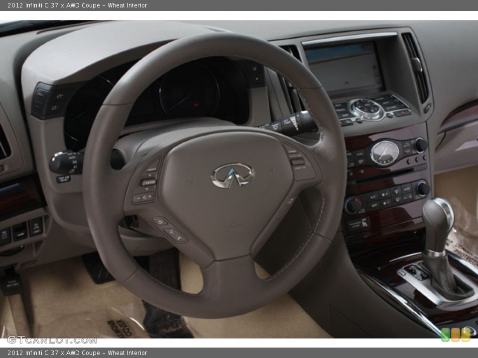 Wheat Interior Steering Wheel for the 2012 Infiniti G 37 x AWD Coupe #62269471