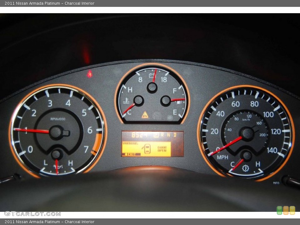 Charcoal Interior Gauges for the 2011 Nissan Armada Platinum #62270071