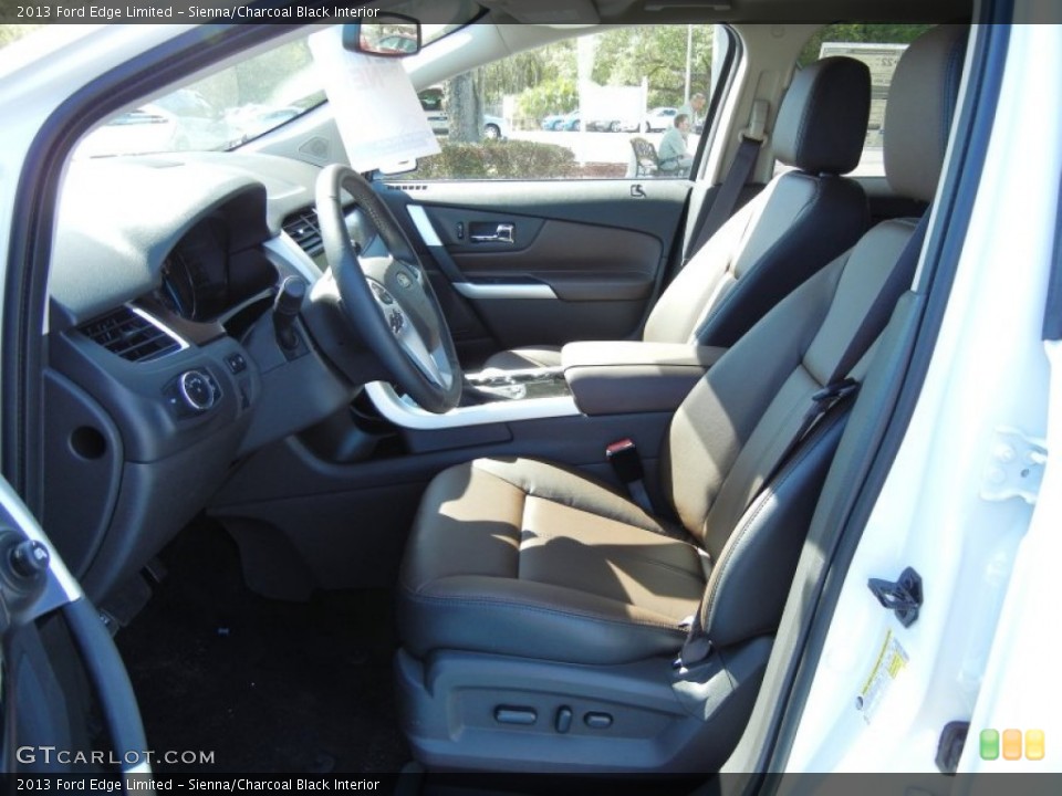 Sienna/Charcoal Black Interior Photo for the 2013 Ford Edge Limited #62273455