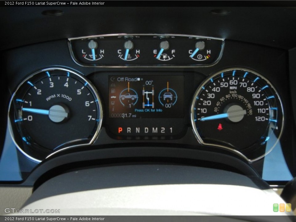 Pale Adobe Interior Gauges for the 2012 Ford F150 Lariat SuperCrew #62274295