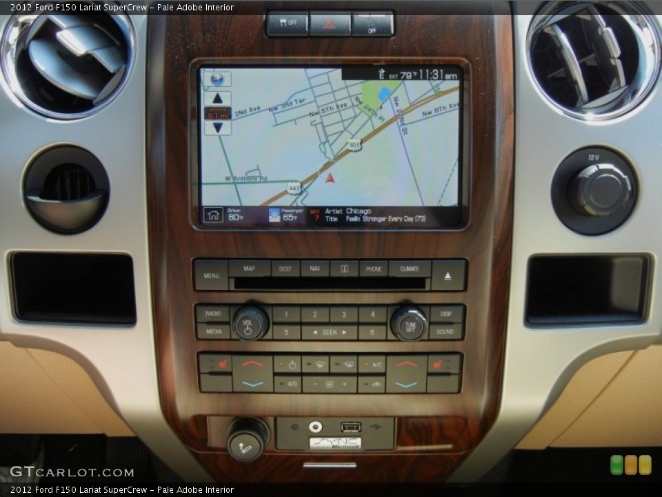 Pale Adobe Interior Navigation for the 2012 Ford F150 Lariat SuperCrew #62274303
