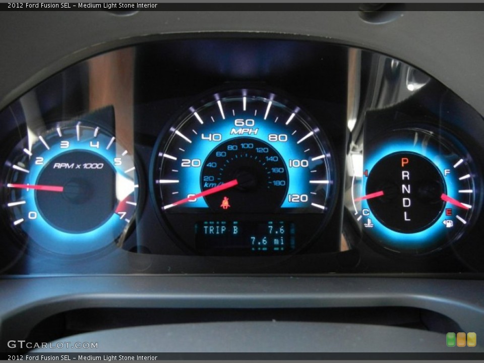 Medium Light Stone Interior Gauges for the 2012 Ford Fusion SEL #62274528