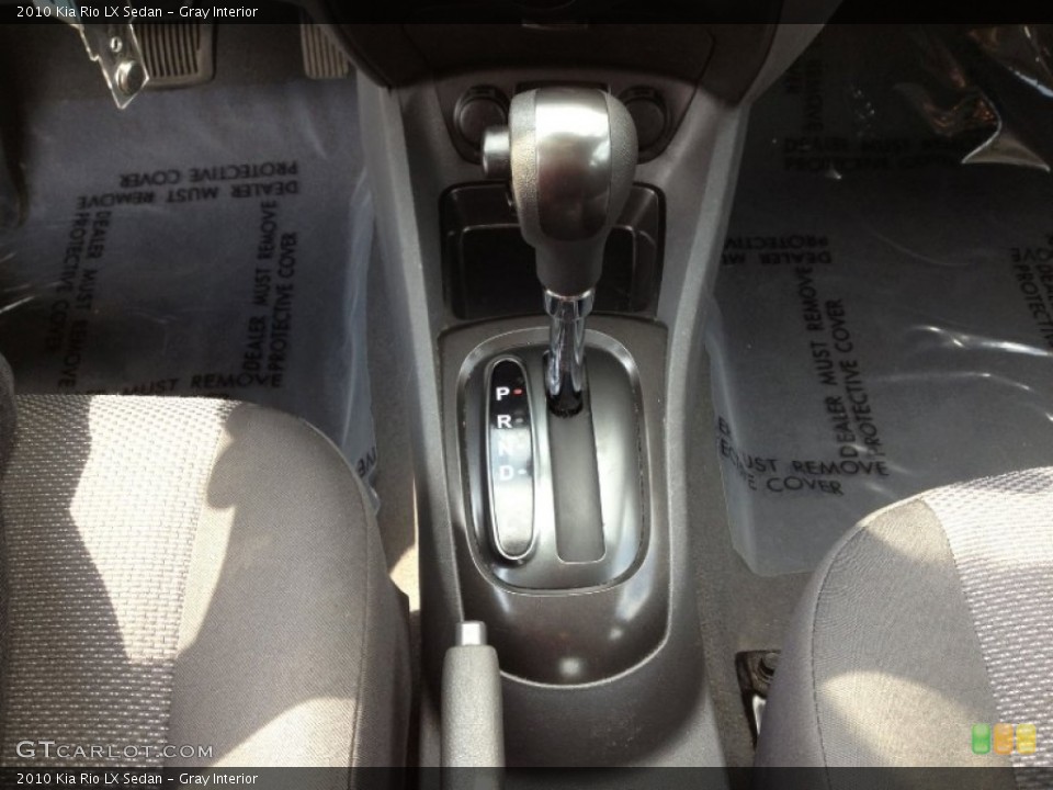 Gray Interior Transmission for the 2010 Kia Rio LX Sedan #62275129